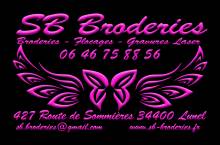 Broderies Tissu Cuir et Skaï à Lunel : SB Broderies